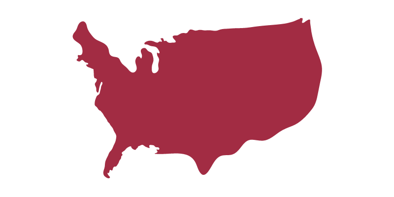 outline of the continental United States